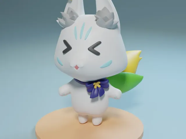 Sukon Bu - Hololive Shirakami Fubuki Overseas Mascot