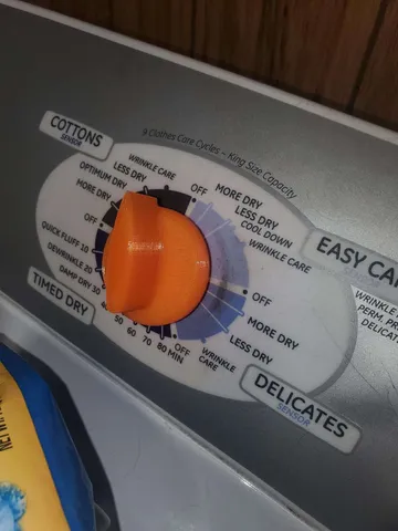 Dryer knob for the timer on a ge dryer