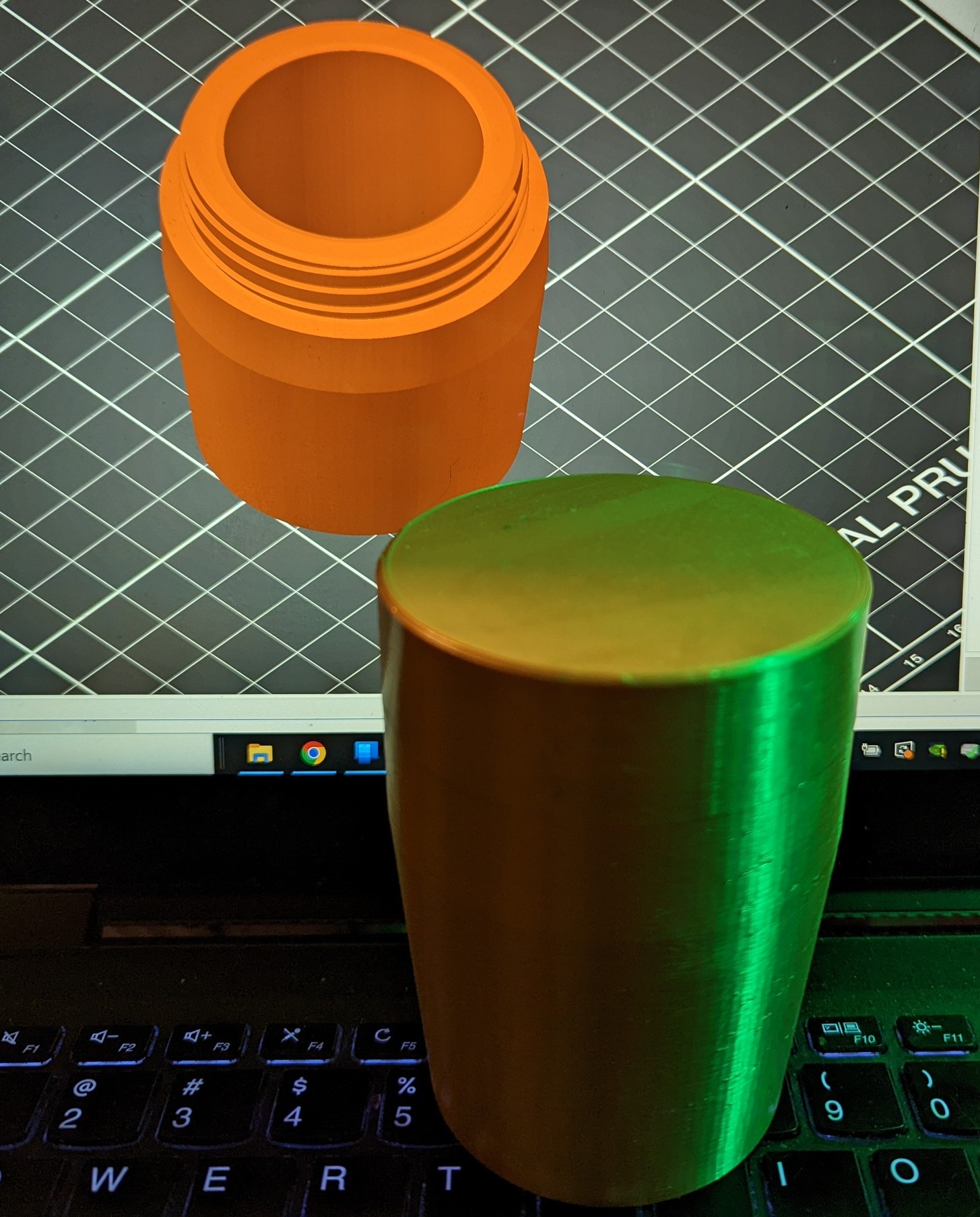 taper jar. pill tube