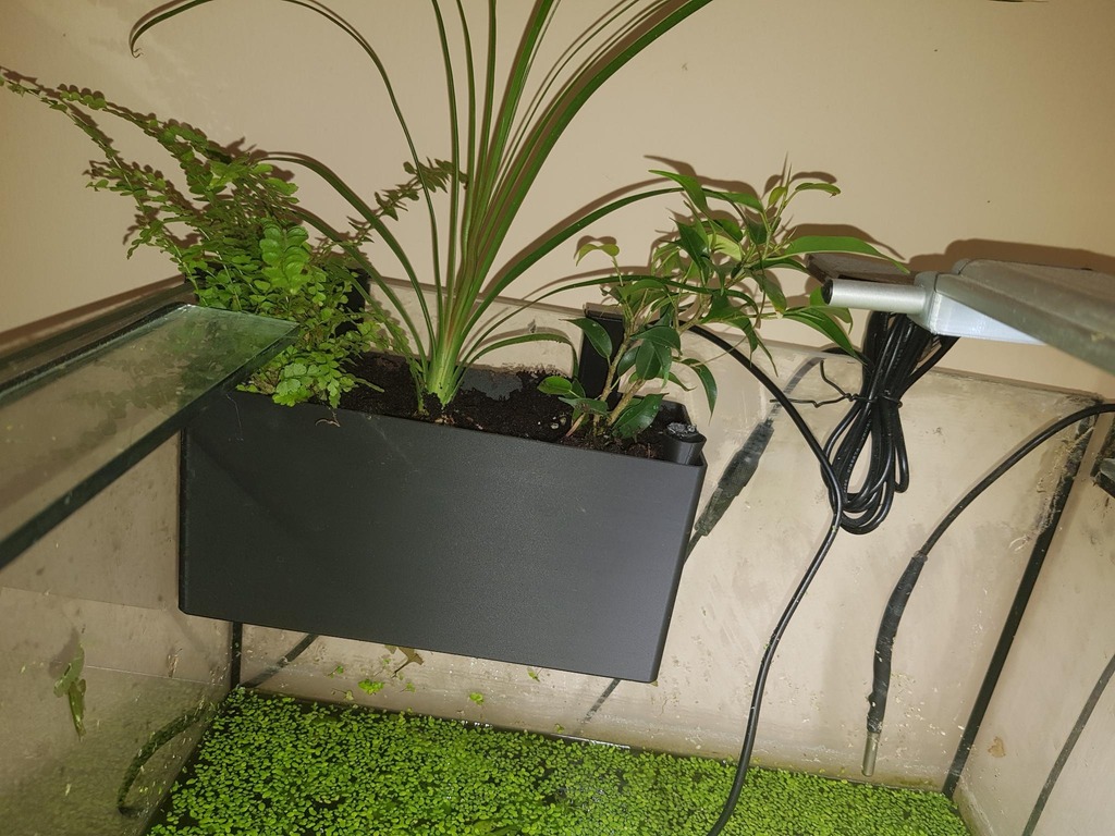 Blumentopf hängend / Flowerpot hanging mit Indikator 100X200X80mm