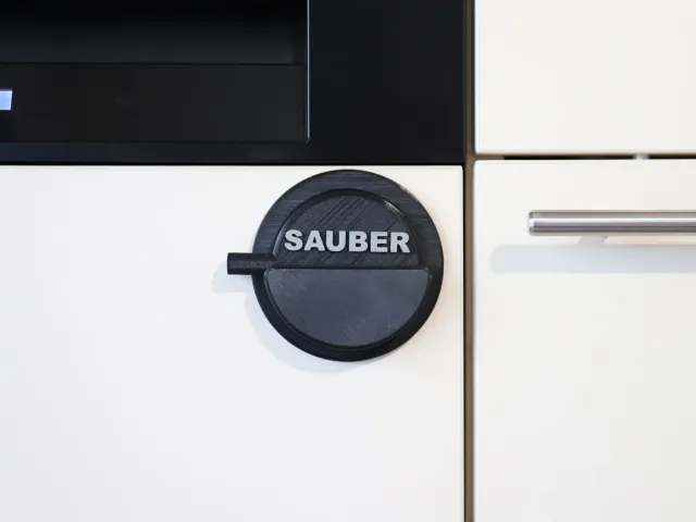 Dishwasher Sign Deutsche Version (Geschirrspühler Indikator)