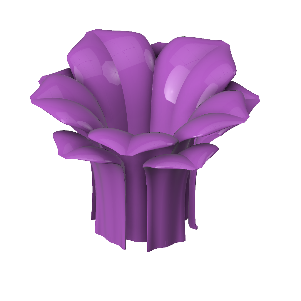 Double petal Flower pen cup