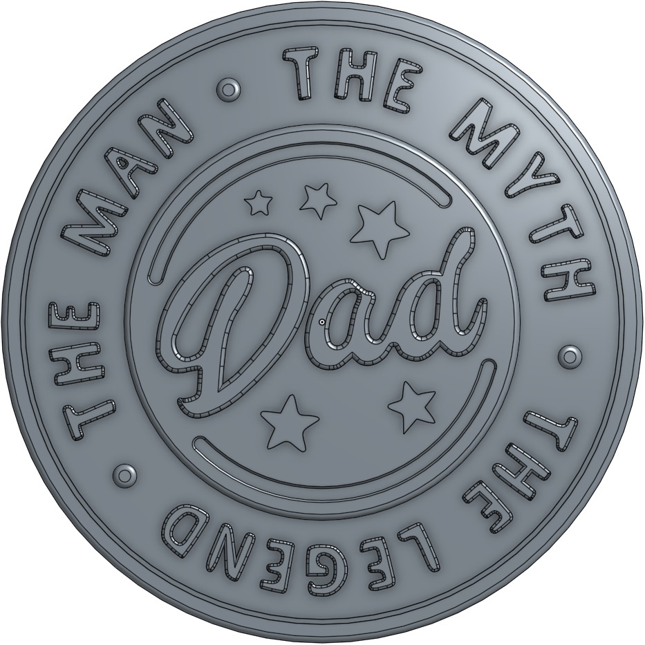 Most Valuable Dad Award v2 by Amitkey9 | Download free STL model ...