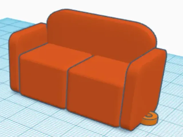 Klíčenka gauč / Keychain couch