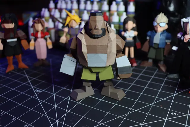 Barret Wallace - Final Fantasy 7 Polygon Model