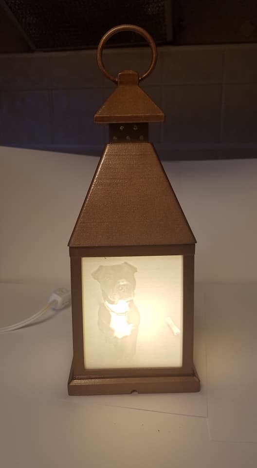 lantern lithophane frame 4 panel
