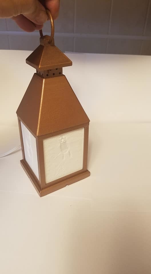 Miniatura 3 do modelo 3D lantern lithophane frame 4 panel