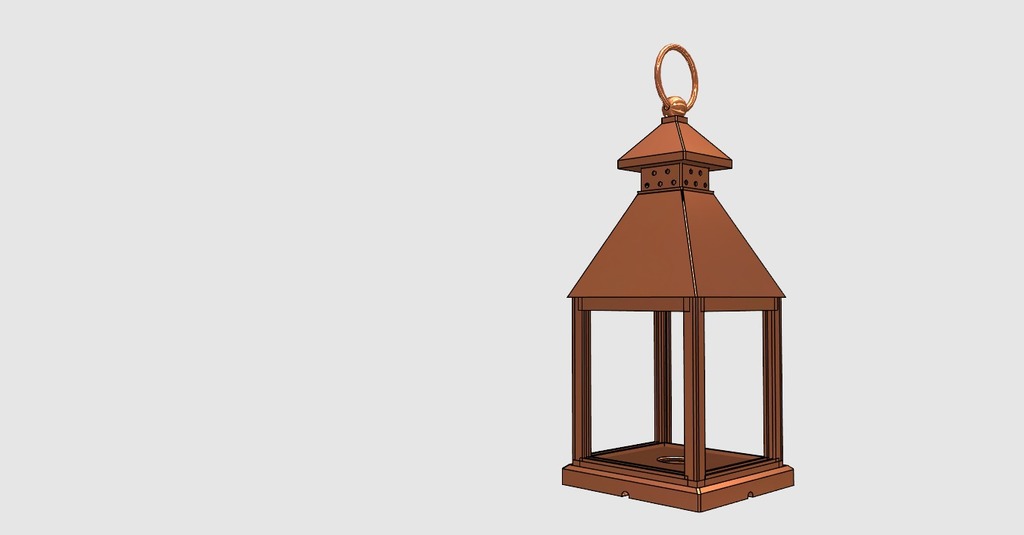 Miniatura 4 do modelo 3D lantern lithophane frame 4 panel
