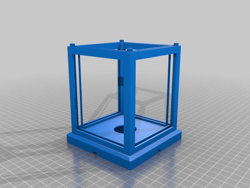 Miniatura 5 do modelo 3D lantern lithophane frame 4 panel