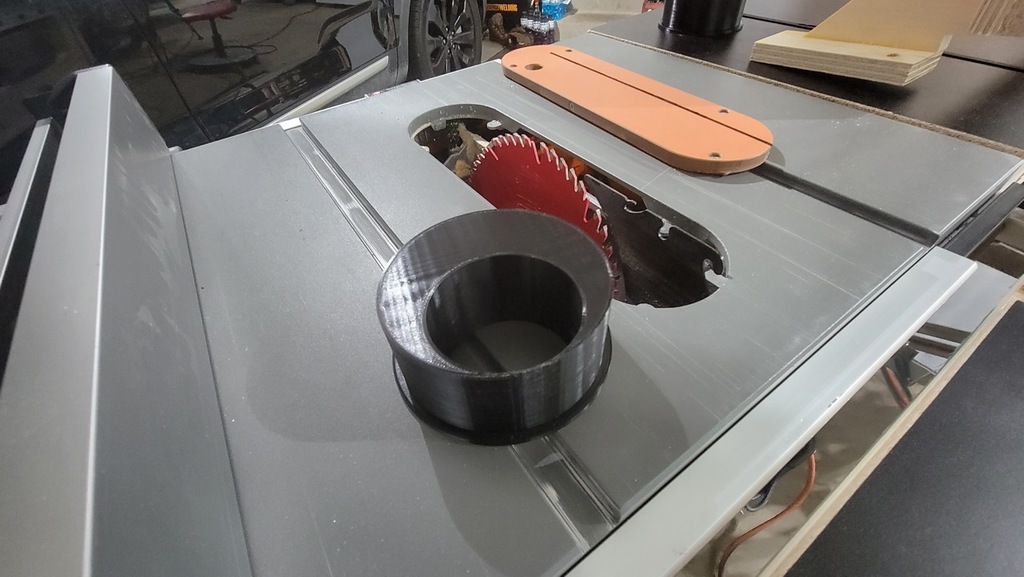 Dewalt 745 Table Saw Dust Port to Dust Right Adapter by