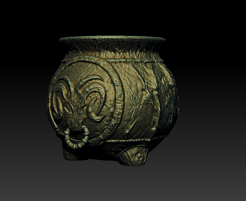Miniatura 2 do modelo 3D Witch's Cauldron