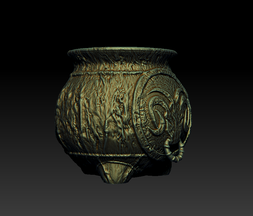 Miniatura 4 do modelo 3D Witch's Cauldron