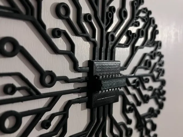 Brain Electronic circuit IC center