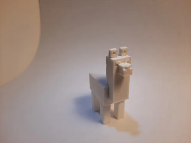 Minecraft llama (no supports)