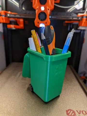 Garbage Bin Pen Cup