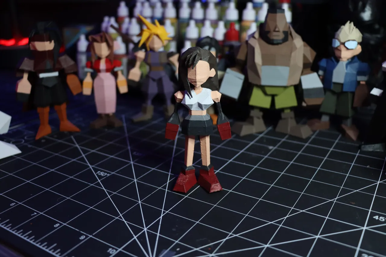 Final Fantasy VII Polygon Figure Pick Your Character FF7