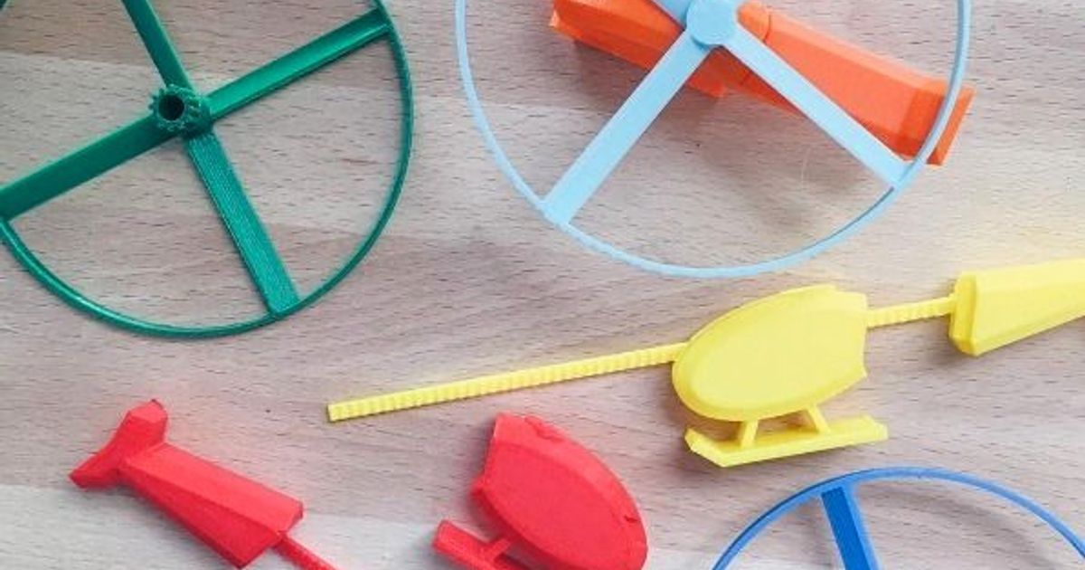 Flying Helicopter Toy (OLD) by 3DBrooklyn Download free STL model