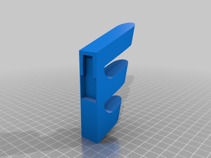 Triple Hook with Key Holder by 3DBrooklyn | Download free STL model ...