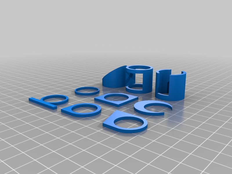 Miniatura 2 do modelo 3D Geometric Rings