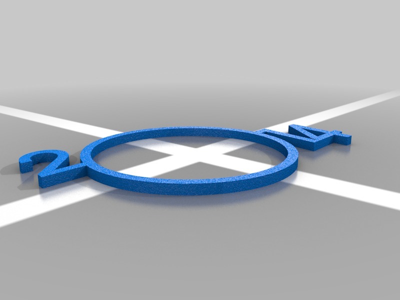 2014 New Year Monocle by 3DBrooklyn | Download free STL model ...