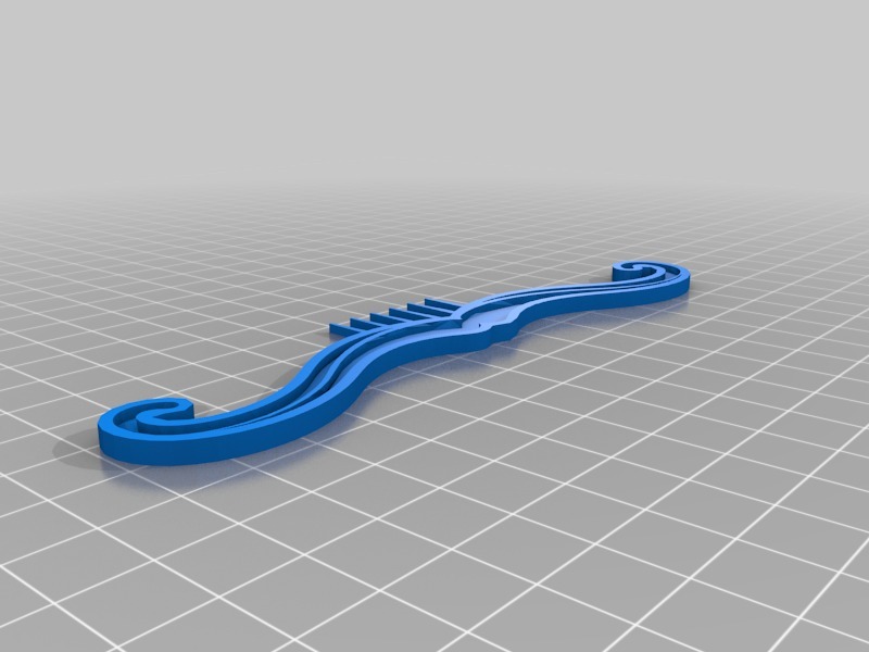 Miniatura 2 do modelo 3D Movember Stache Combs
