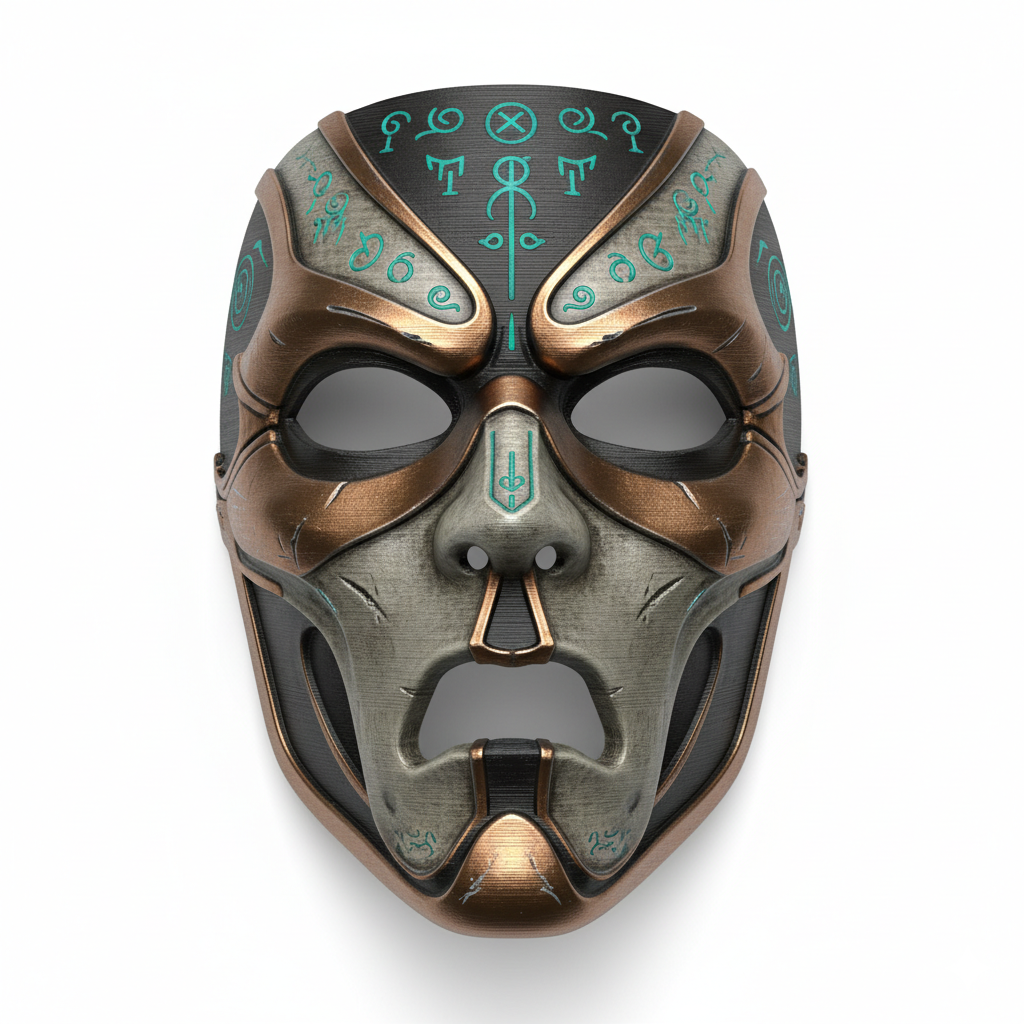 Arcane Necromancer Lord, mask, cosplay, wearable, costume, face, helmet