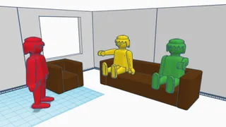 Armchair and sofa for Playmobil