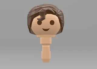 Playmobil Superman Hair (Remixed from johnmcwGeo design)