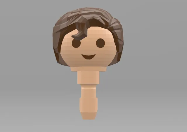 Playmobil Superman Hair (Remixed from johnmcwGeo design)