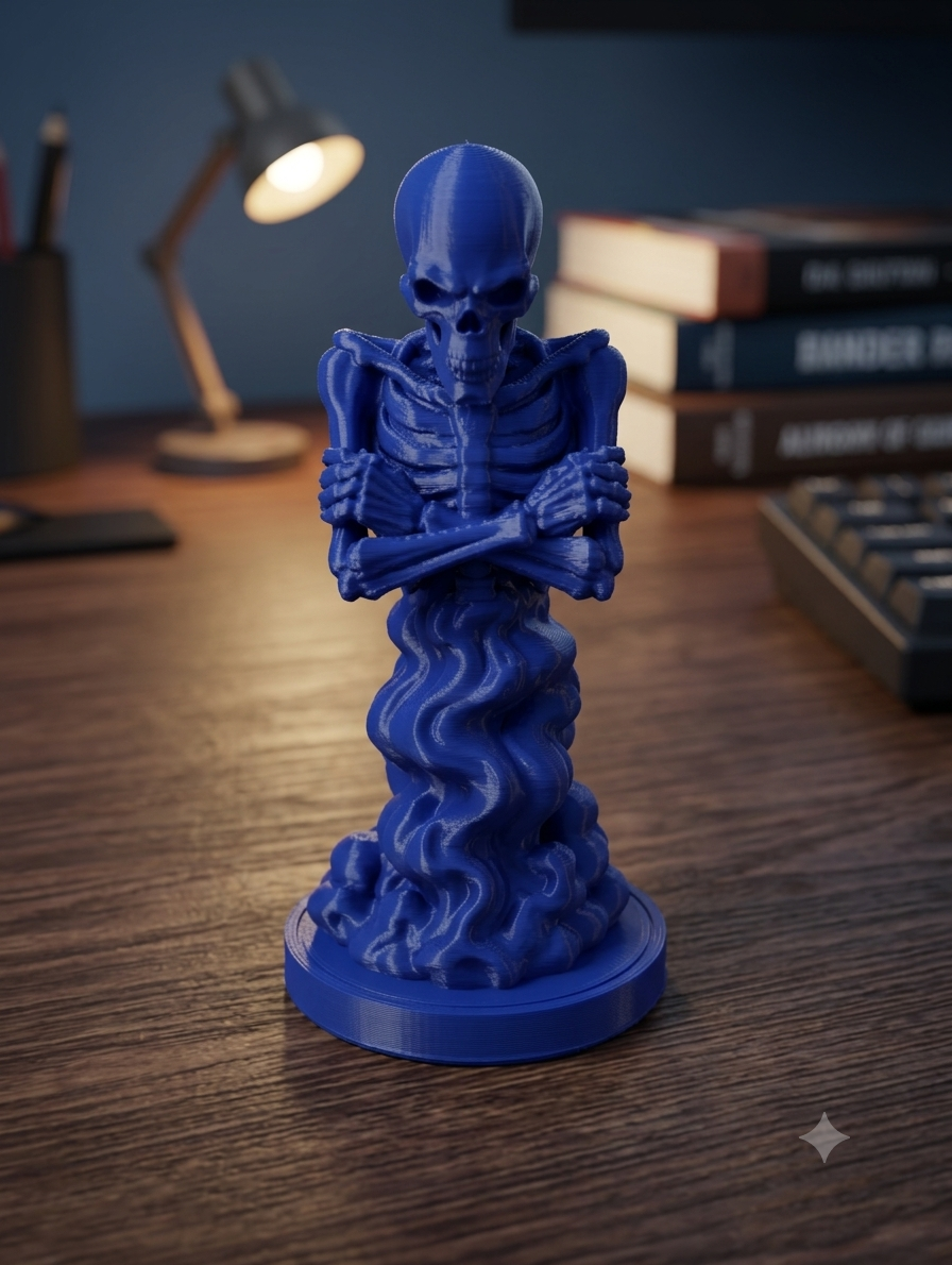 Necromancer Skeleton Statue 3d printed