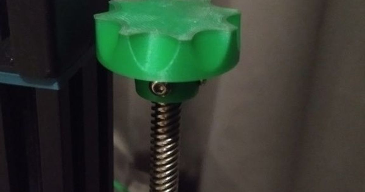 Ender 2 / Ender 3 Zrod lead screw knob by Joon Chor Download free