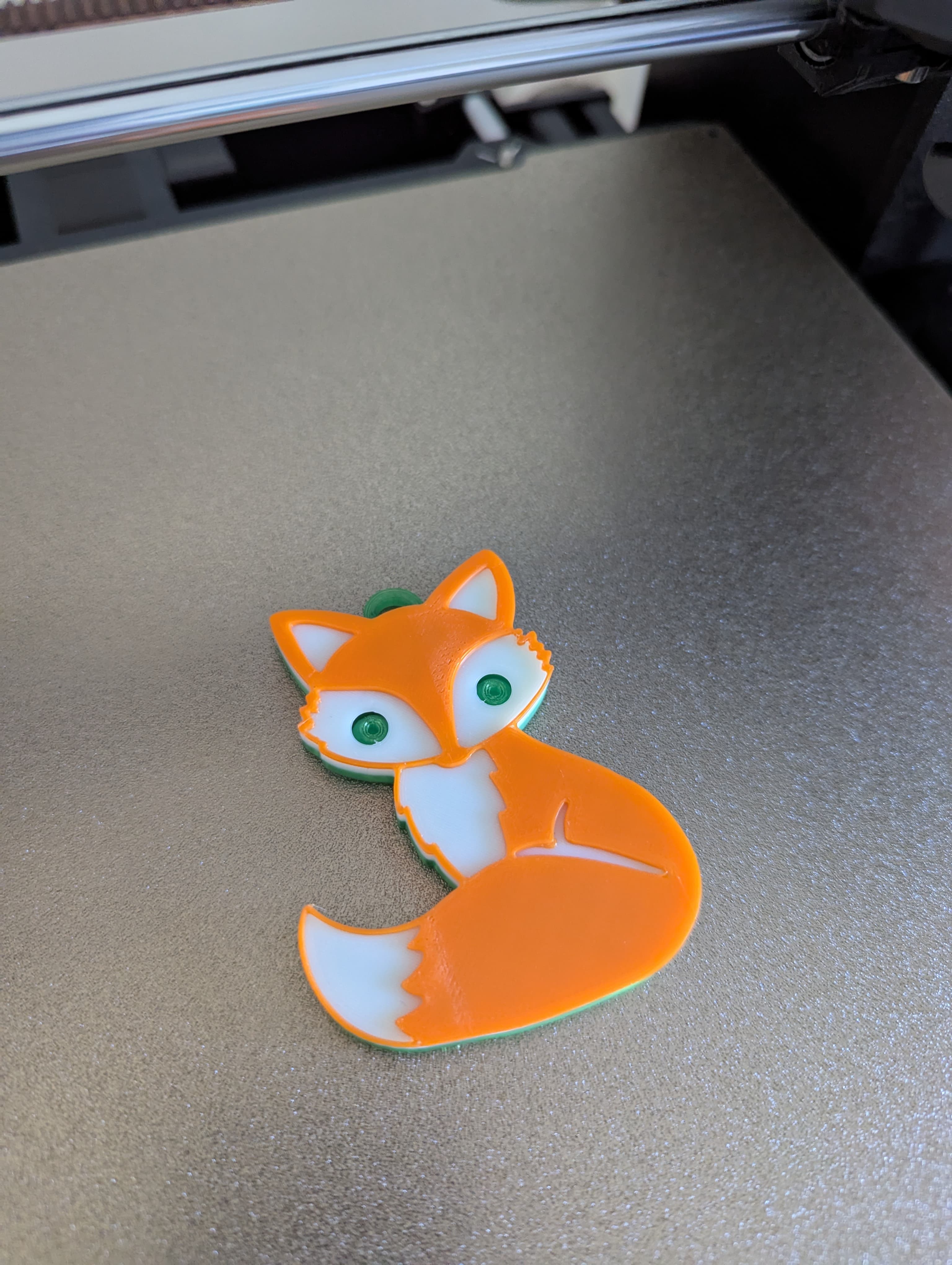 Miniatura 2 do modelo 3D Fox keychain