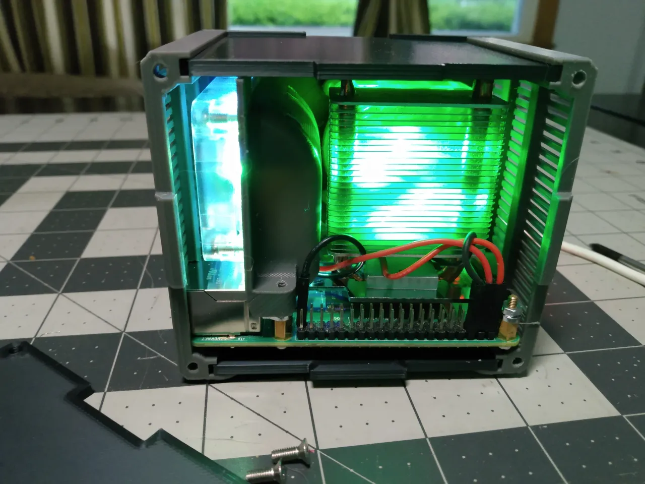 Geekworm 5 Layers Computer Acrylic Case for Raspberry Pi 5