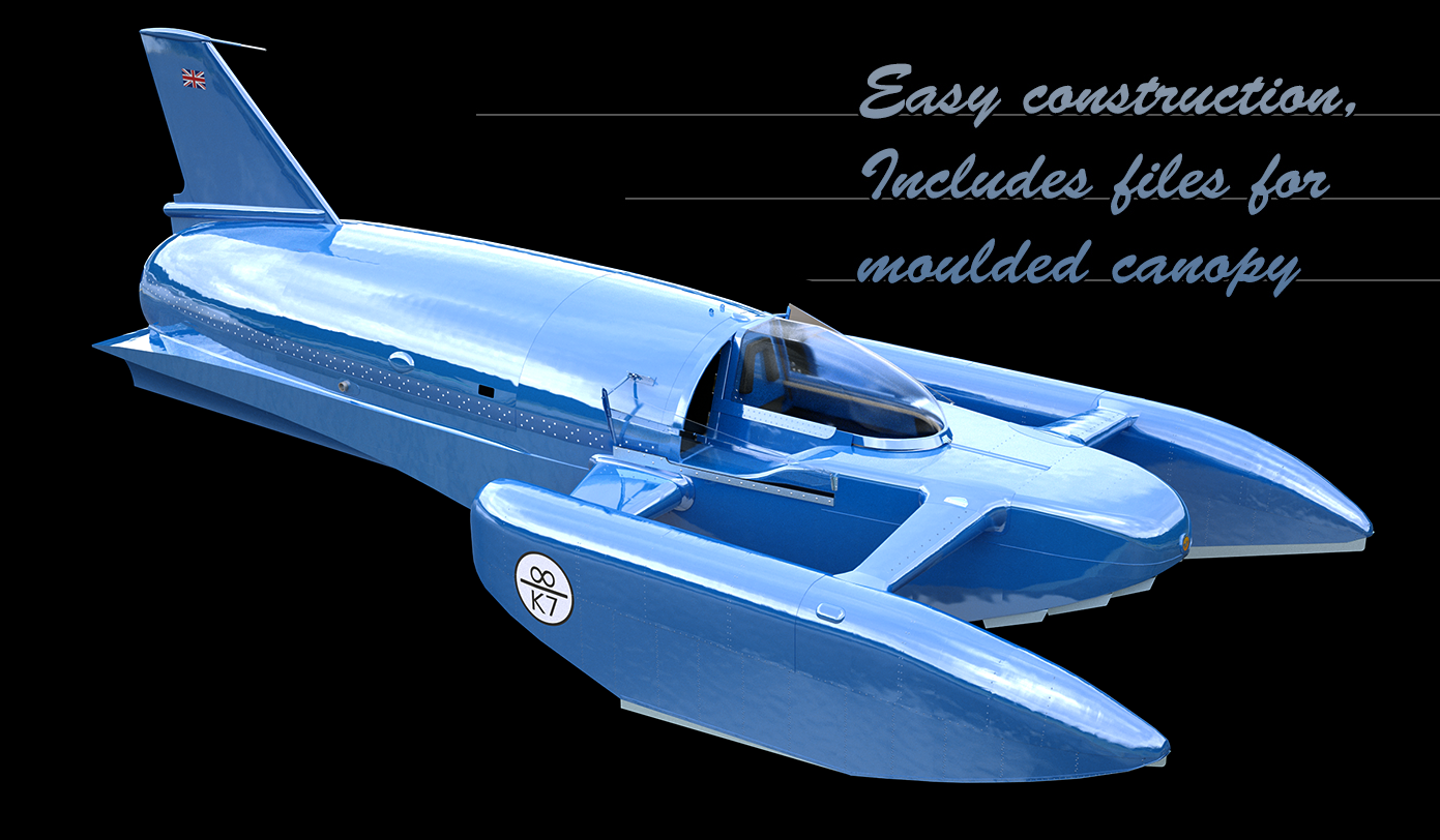 Bluebird K7 Hydroplane Model Kit