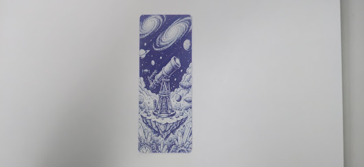 Floating Island Telescope Space Bookmark