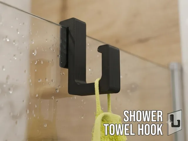 Shower towel hook
