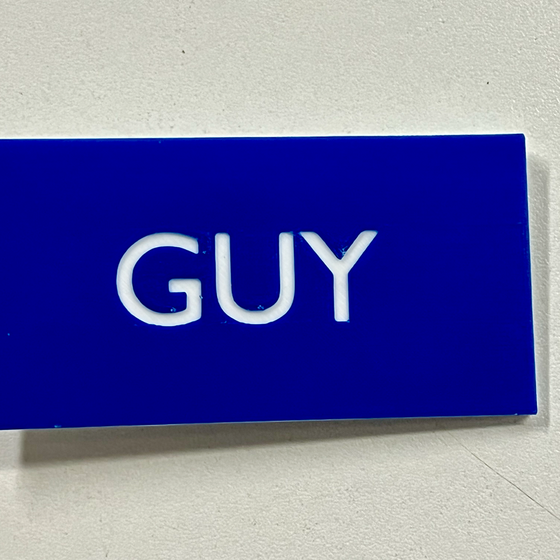 Guy Name Tag (MMU) by mkoistinen | Download free STL model | Printables.com for Free Guy Name Tag Printable