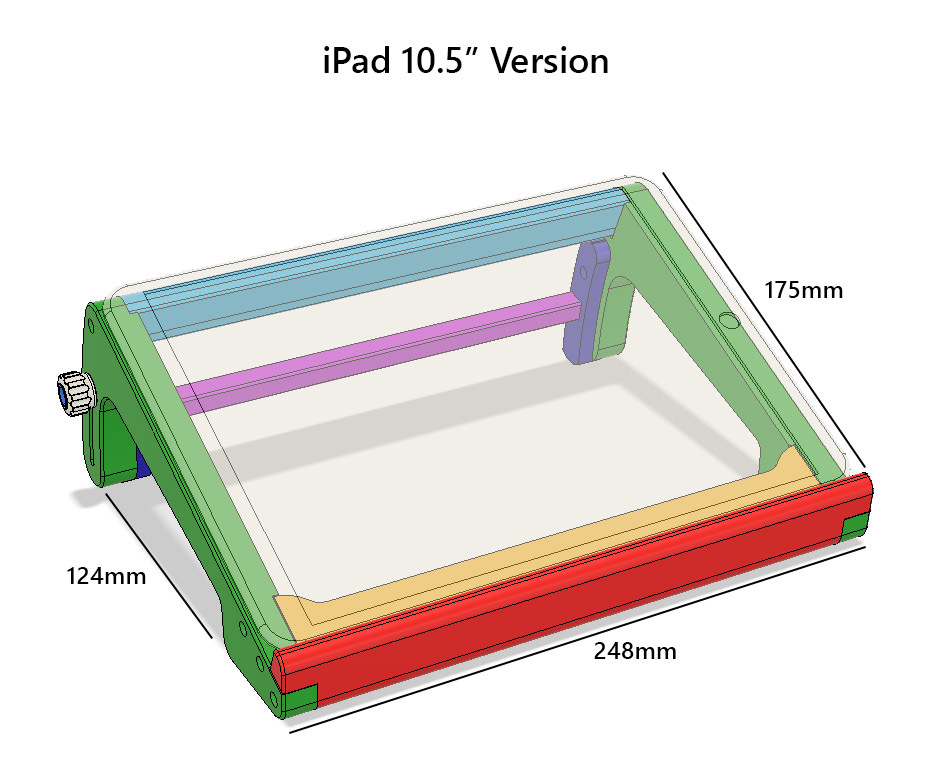 Miniatura 8 do modelo 3D Adjustable Drawing Tablet Stand (Modular)