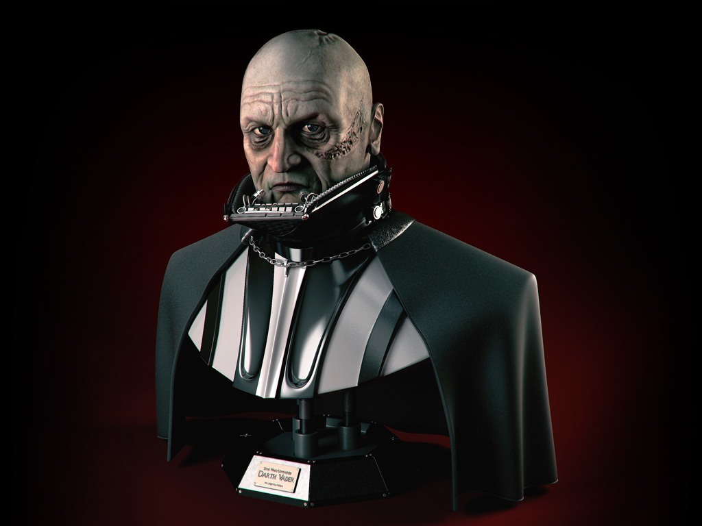 Unmasked Darth Vader Bust by scaryPug | Download free STL model ...