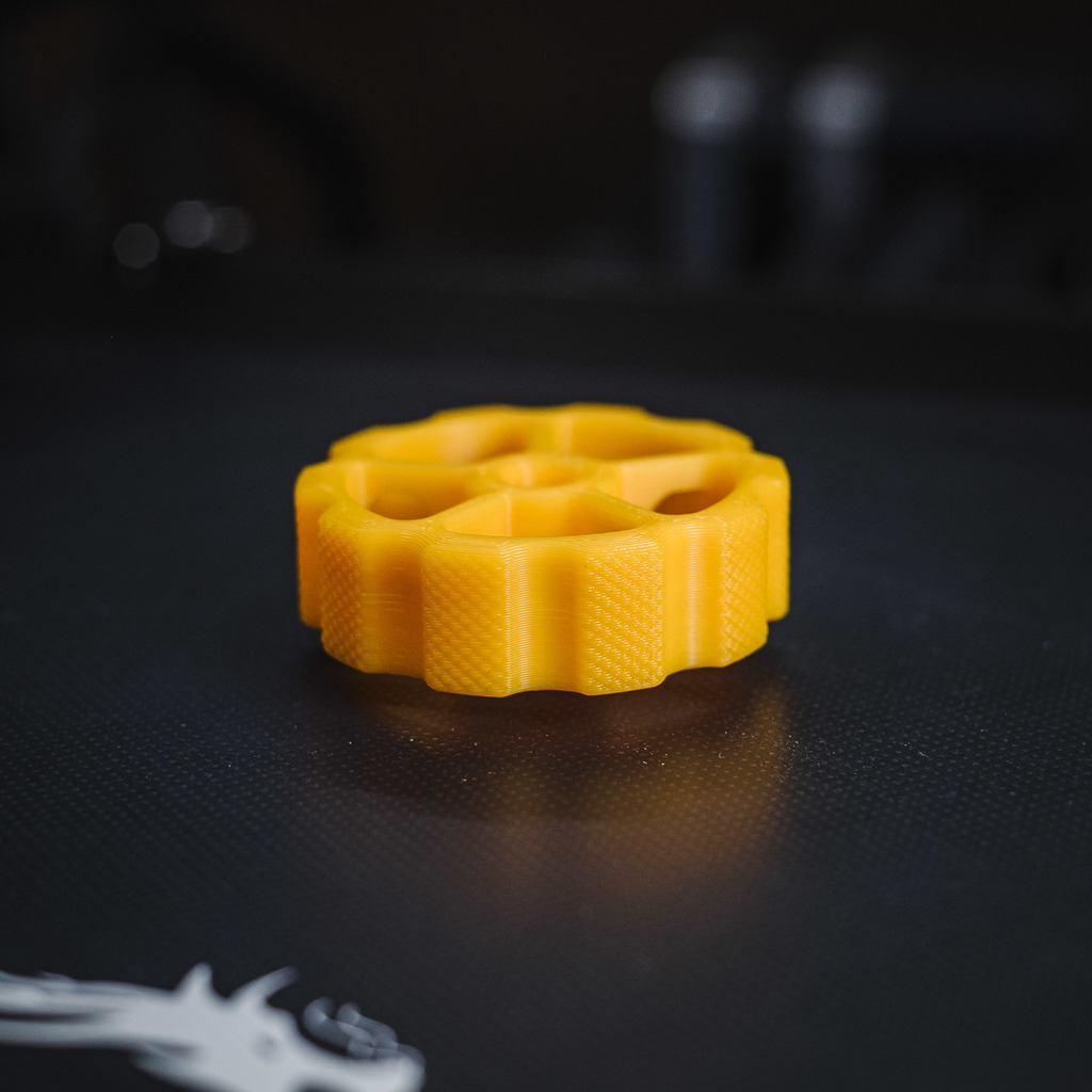 Ender 3 Knurled Extruder Knob (Parametric Fusion 360) by scaryPug