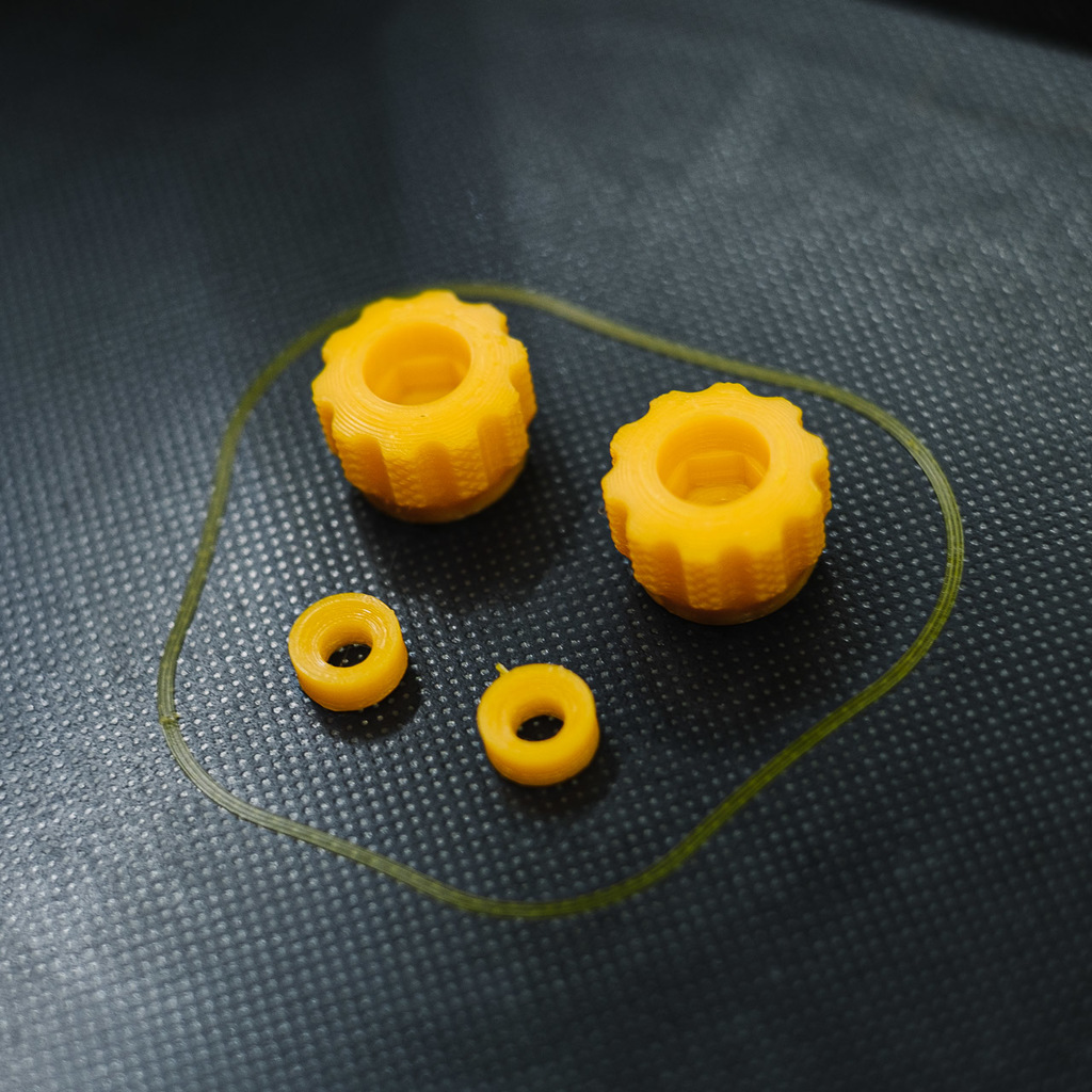 Knurled Ender 3 V2 Belt Tensioner Knob (Parametric Fusion 360) by