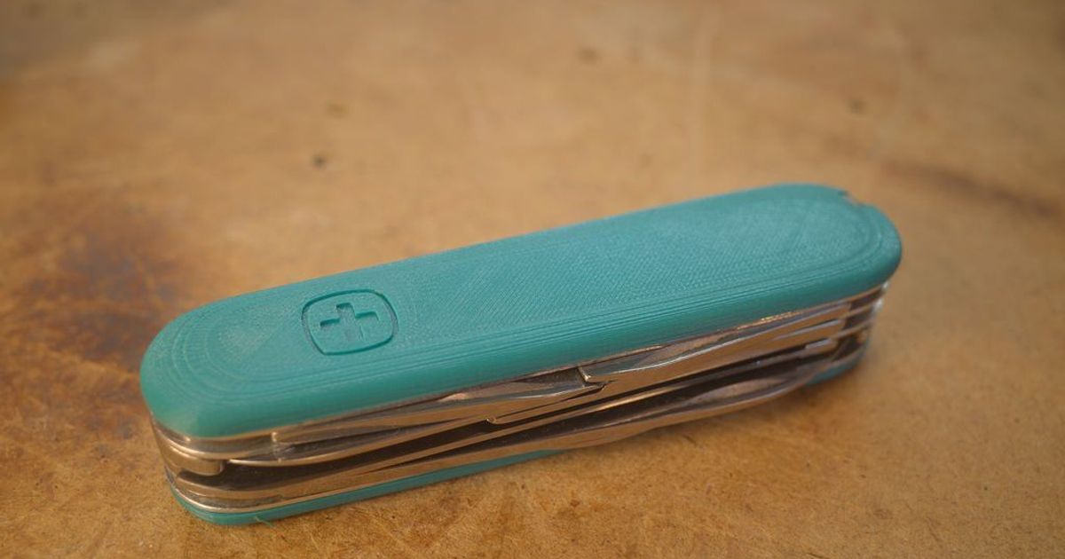swiss army knife replacement cover by unwohlpol Download free STL
