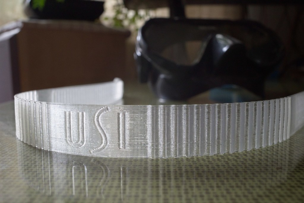scuba mask strap + clip by unwohlpol Download free STL model