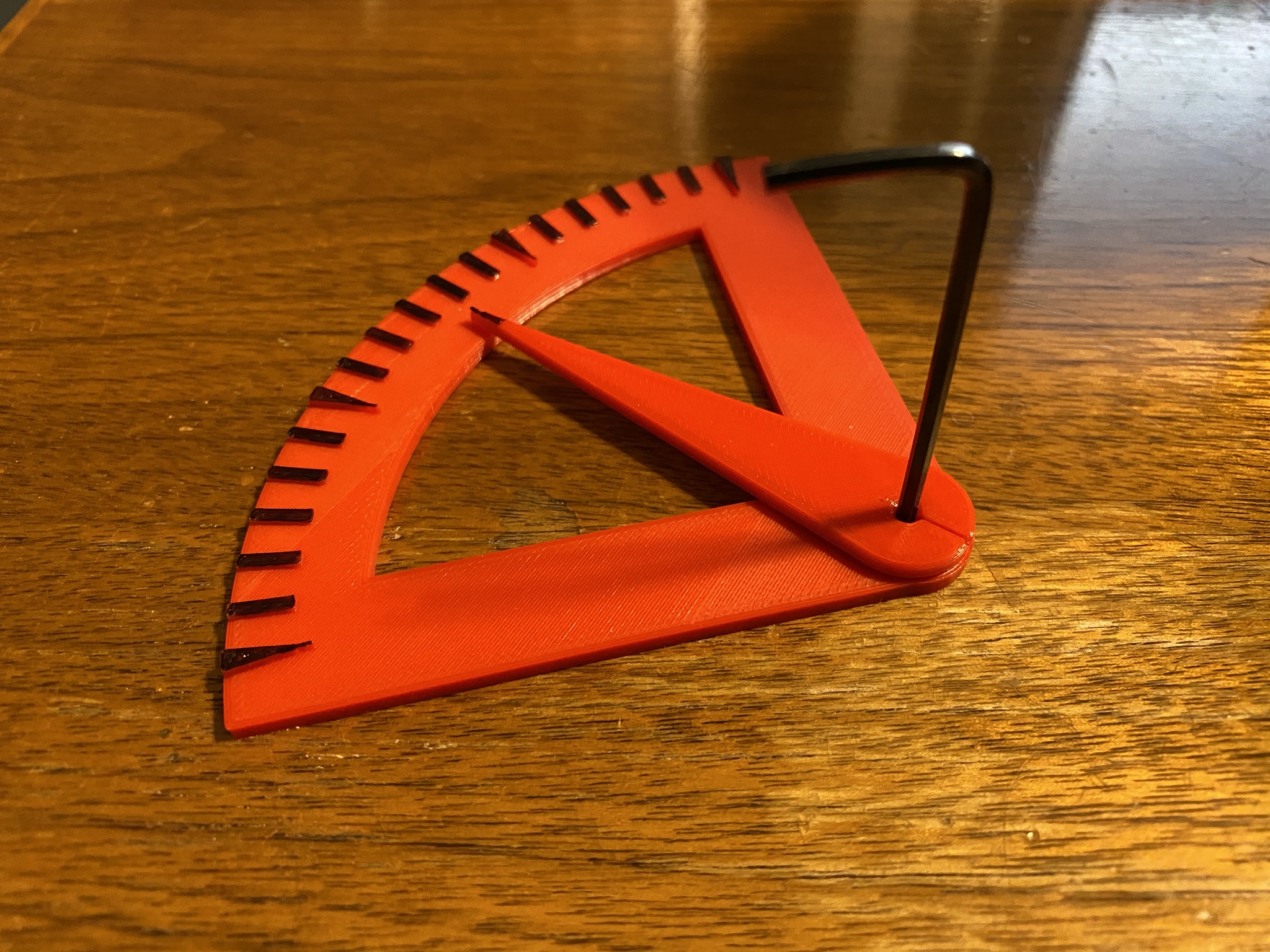 Protractor and Wrench for Nylock Bed Leveling Mod