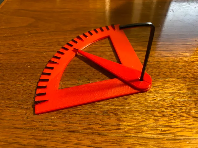 Protractor and Wrench for Nylock Bed Leveling Mod