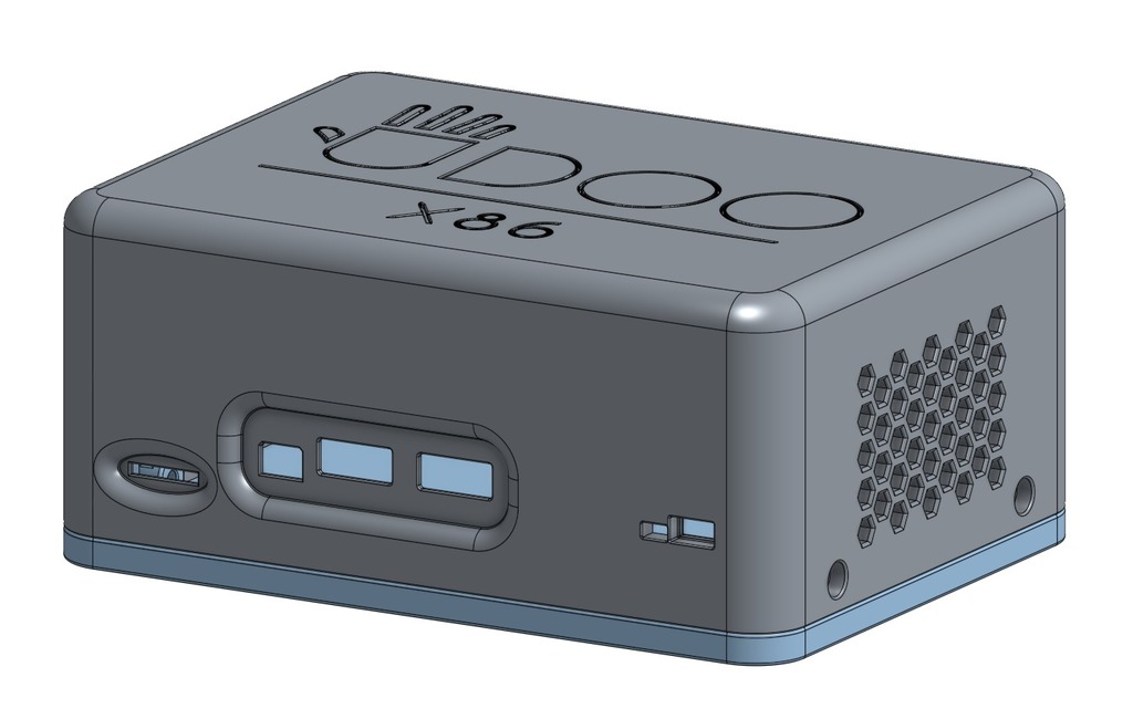 Miniatura 5 do modelo 3D UDOO x86 Case