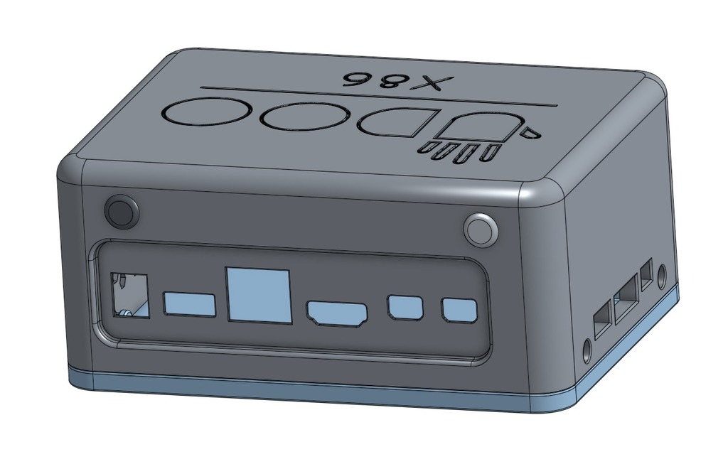 Miniatura 6 do modelo 3D UDOO x86 Case