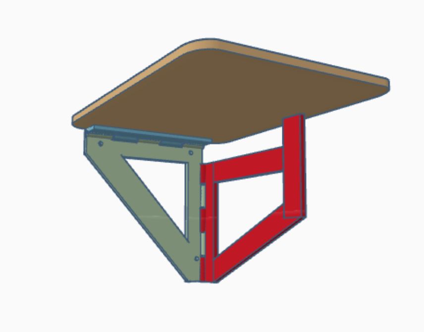 INIMI TABLE - foldable wall table- mesa plegable de pared
