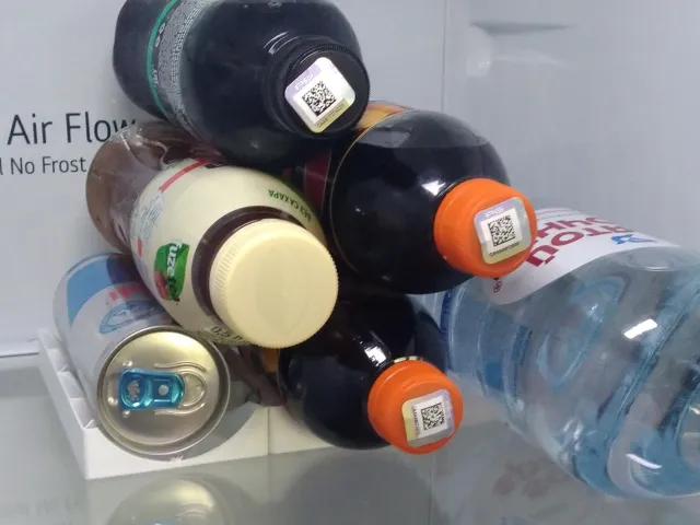 Fridge bottle holder