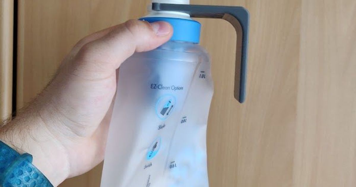 Backpack water bottle clip by matieke Download free STL model